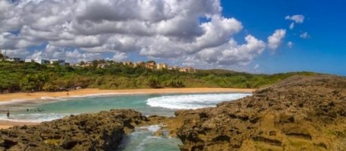Una de las playas agrestes de Mar Chiquita