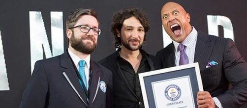 Dwayne "The Rock" Johnson sets world record