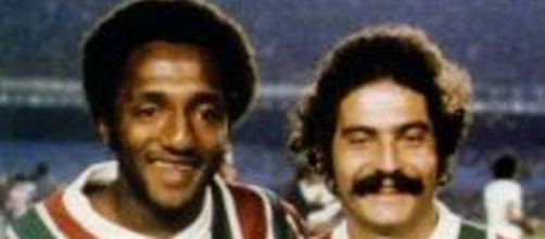 Paulo C&eacute;zar e Rivelino, craques da "M&aacute;quina"