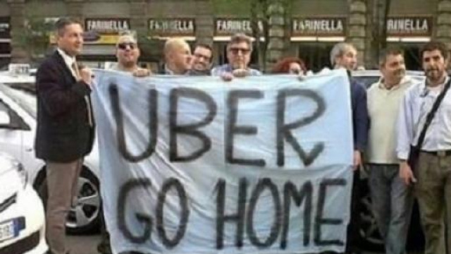 I tassisti milanesi contro Uber