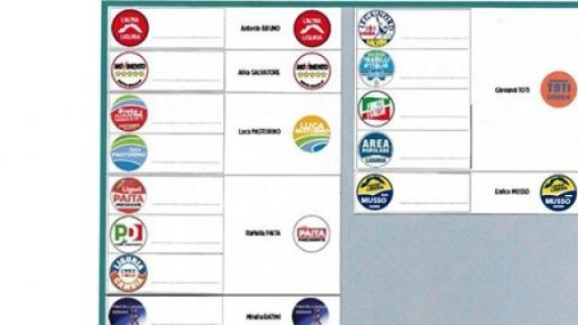 scheda elettorale liguria