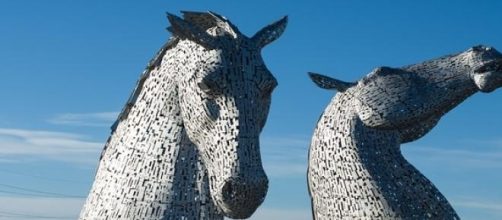 The Kelpies in Falkirk, Scotland