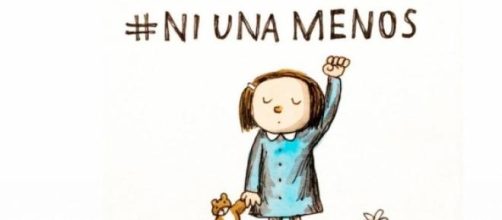Slogan de la campa&ntilde;a "Ni una Menos"