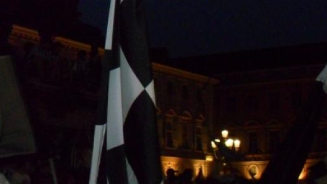 Tifosi bianconeri in Piazza San Carlo a Torino