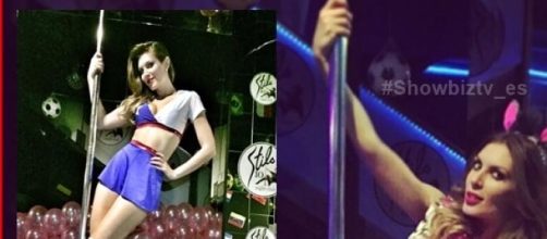 Eugenia Lemos en su show en Chile