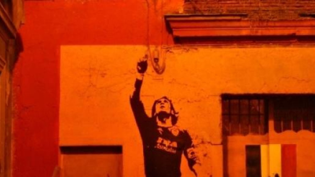 Murales di Totti a Via del Pozzuolo a Roma