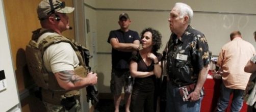 Police at the Curtis Culwell Center in Texas
