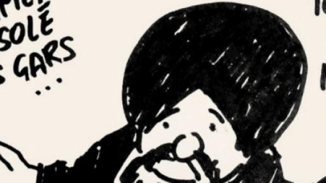 Una vignetta che rappresenta il profeta Maometto