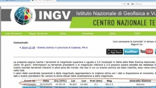 La leggera scossa di terremoto registrata a Napoli