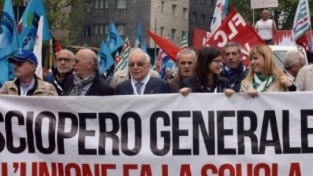 Scuola, successo dello sciopero generale