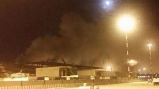 Un'immagine scattata dopo l'incendio. 