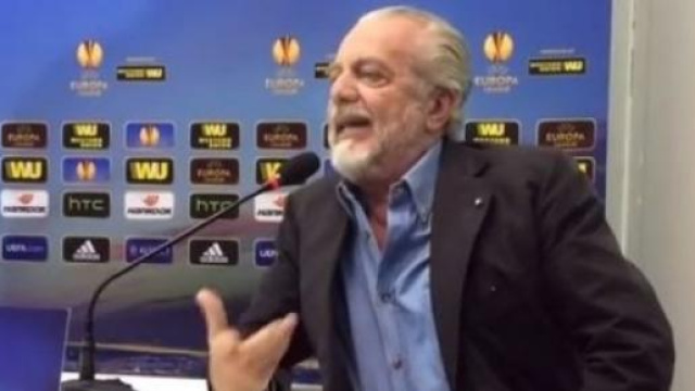 De Laurentiis durante lo sfogo di ieri