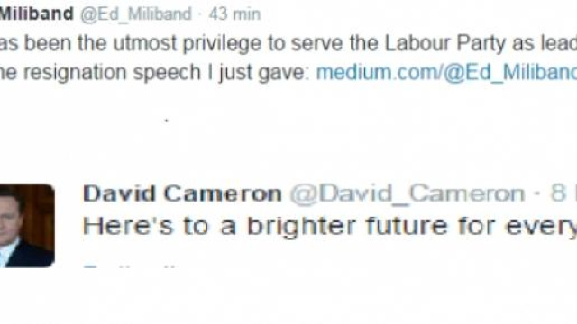 Le reazioni dei due sfidanti principali su twitter