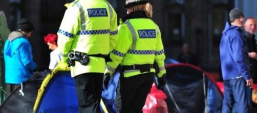 The homeless camp in Manchester