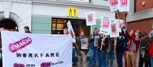 protestors against workfare