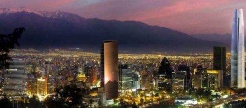 Atardecer en Santiago de Chile.
