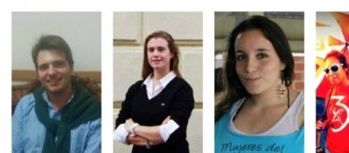 J&oacute;venes militantes de los distintos partidos.