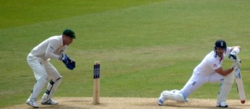 Matt Prior batting in 2013.