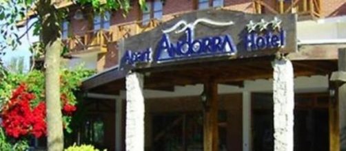 Fachada del Hotel Andorra, Valeria del Mar