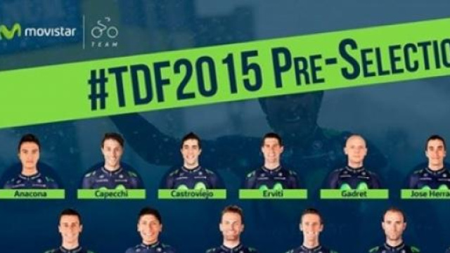 Gli uomini Movistar al Tour de France
