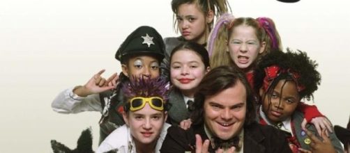 Los ni&ntilde;os de Escuela de Rock en aquel entonces.