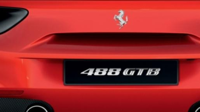 Posteriore della Ferrari 488 GTB