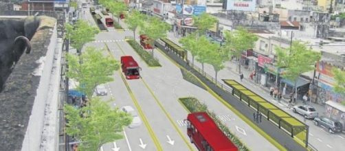 Imagen que simula el Metrobus Norte