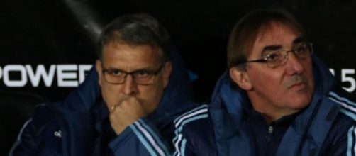 Martino y Pautasso, juntos en el banco