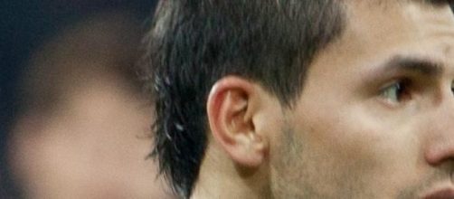 Mirada de gol. Ag&uuml;ero, autor del &uacute;nico tanto.