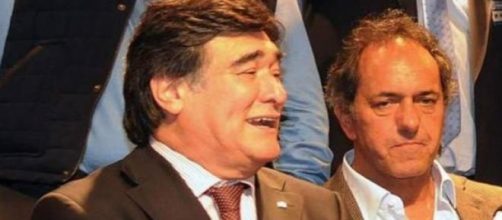 Carlos A. Zannini junto a Daniel Scioli