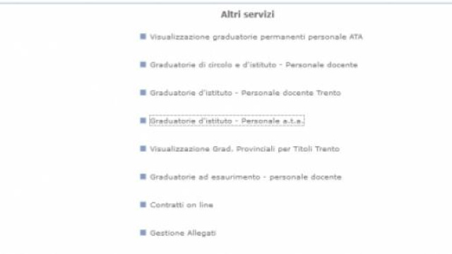 Istanze Online e modello G, concorso ata 24 mesi