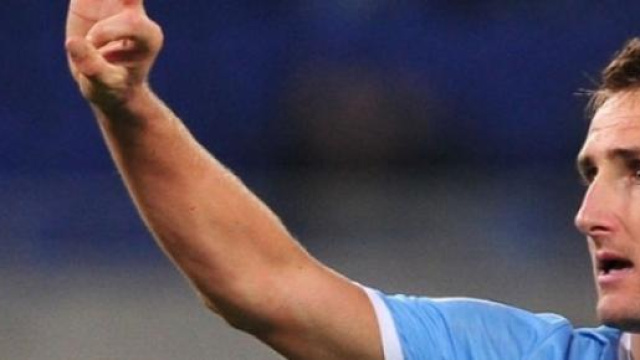 Miroslav Klose, centravanti della Lazio