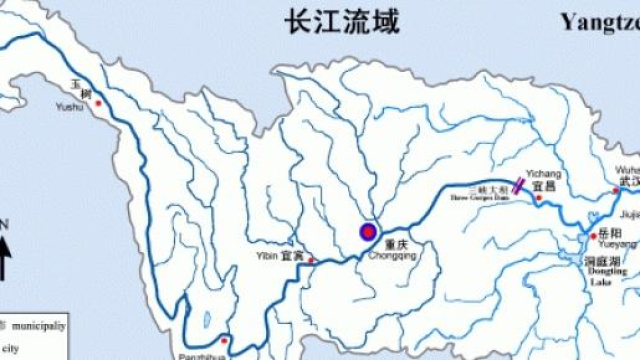 Planimetria del fiume Yangtze
