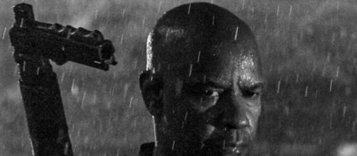 Denzel Washington in the first part of the movie.