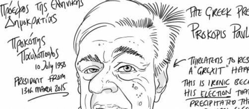 The greek president Prokopis Pavlopoulos 