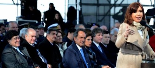 Zannini, Scioli y Cristina Fern&aacute;ndez