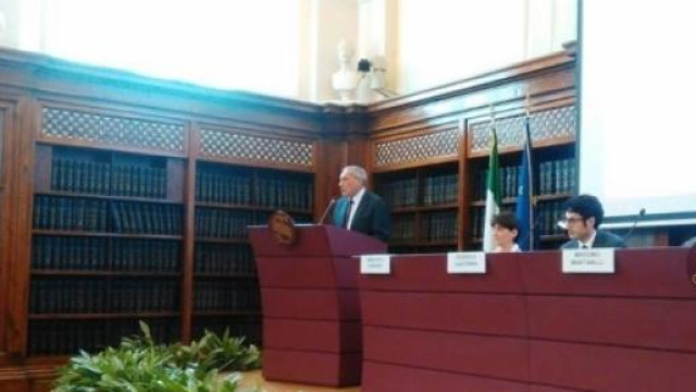 Il Presidente del Senato Pietro Grasso 