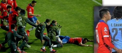 Festejo y expulsi&oacute;n en el partido