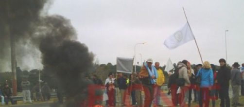 Ruralistas cortaron 2 horas el tr&aacute;nsito a Santa Fe