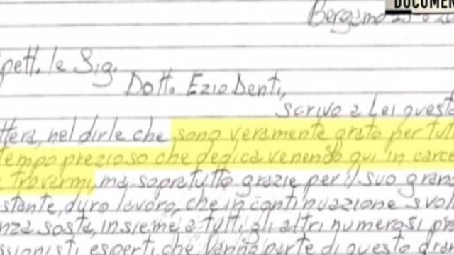 La lettera di Bossetti inviata a Ezio Denti