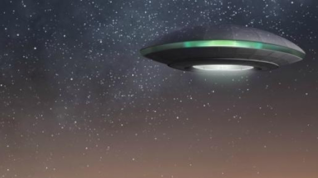 Un'immagine di un oggetto volante non identificato