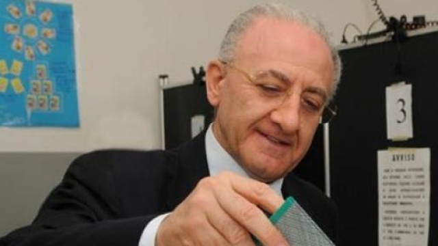 Il presidente della Regione Campania, De Luca