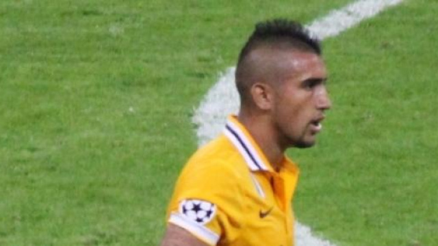 Arturo Vidal in maglia Juventus. 