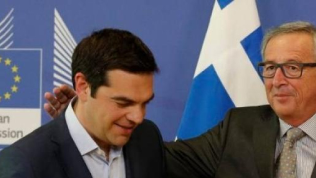 Alexis Tsipras e Jean-Calude Juncker