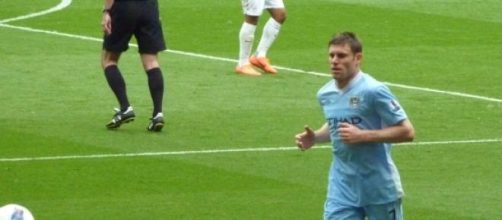 James Milner against Arsenal in EPL.