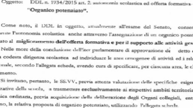 La circolare del miur incriminata
