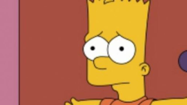 Bart impaurito durante puntata