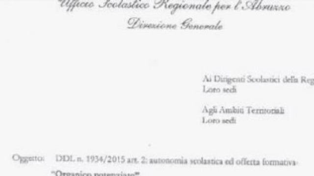 Buona Scuola: circolari inviate, abuso su riforma