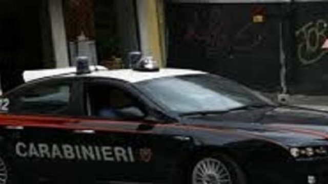 Carabinieri sul luogo della tragedia.