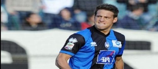 Germ&aacute;n Denis con la camiseta de Atalanta.